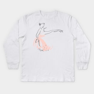 Ballet Beauty Kids Long Sleeve T-Shirt